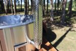 Hottub rond cedar met witte kuip