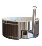 Hottub rond cedar met witte kuip